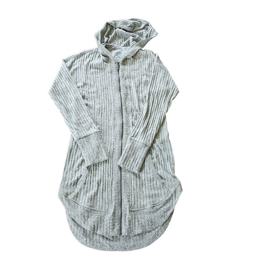 Splendid Women's Light Gray Zipper and Pockets Hood size XS